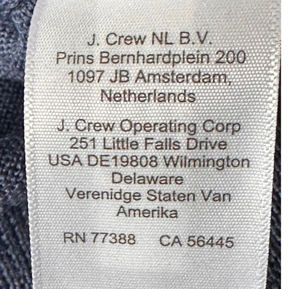 J.Crew Quarter-Zip Sweater SZ XL Blue NWT Merino Wool‎ Blend lightweight